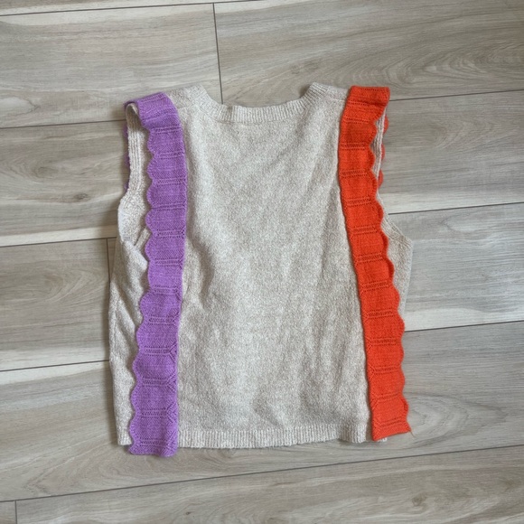 Bright ruffled sweater top - Picture 2 of 2